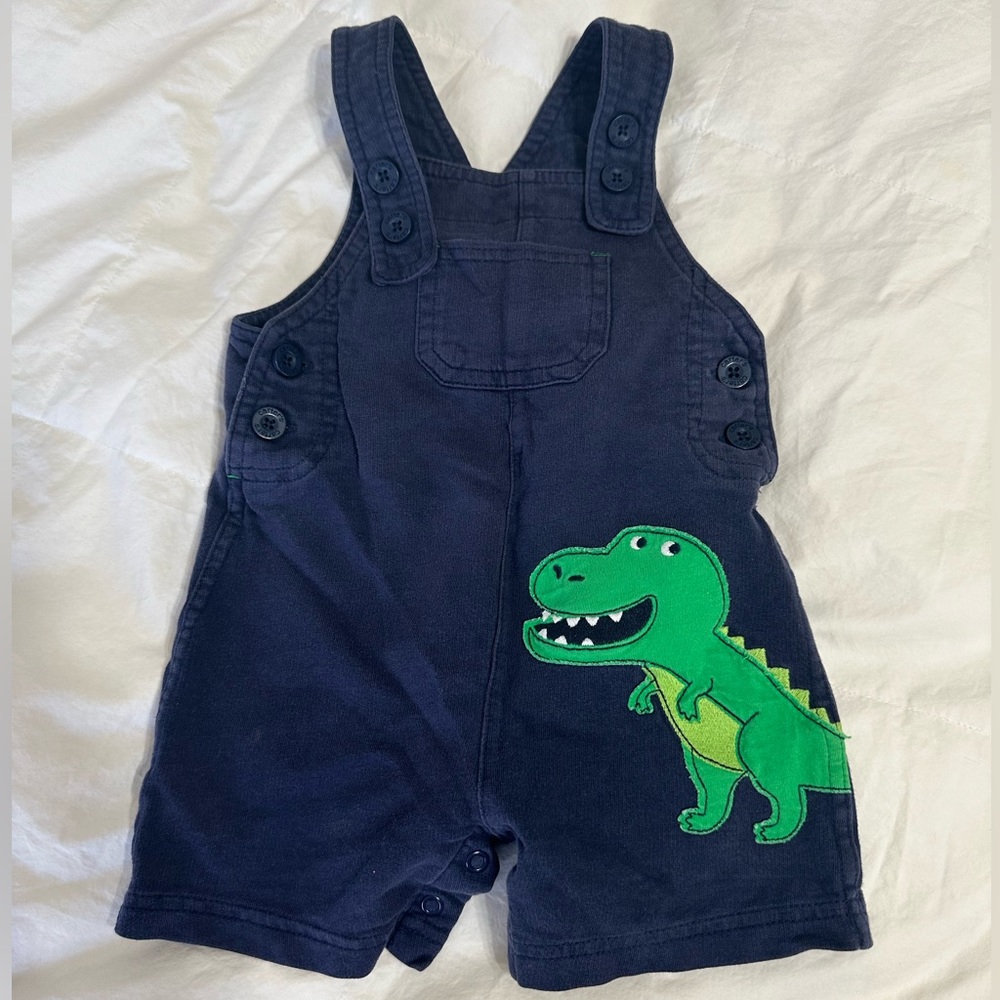 carters overall shorts dinosaur 18 months